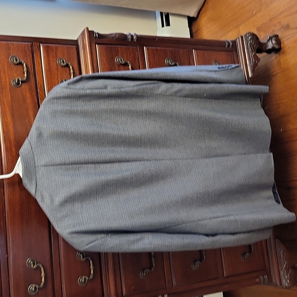 Mens sport coat size 46 long by Stafford. Slightly used blue/gray material. - Picture 2 of 7